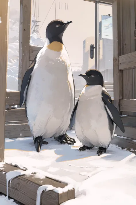 masterpiece,best quality,Penguins