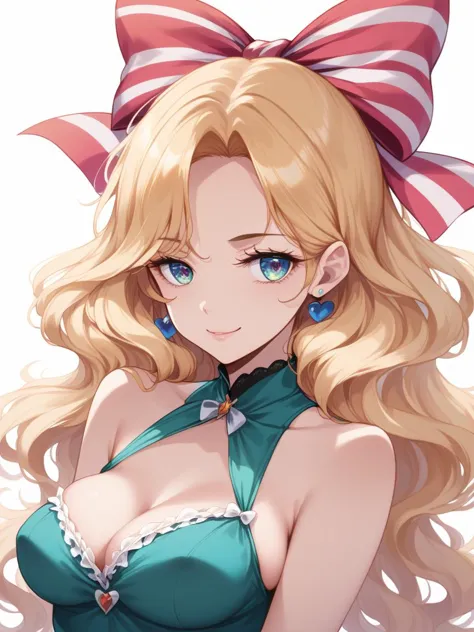 score_9, score_8_up, score_7_up, best quality, masterpiece, 4k, perfect lighting, very aesthetic, anime BREAK
beautiful woman, cover art, sexy, looking at viewer, 
blonde hair (Wavy Hair), <lora:back_hair_bow-PD-1.0:1> striped back hair bow, 
prom dress,
f...