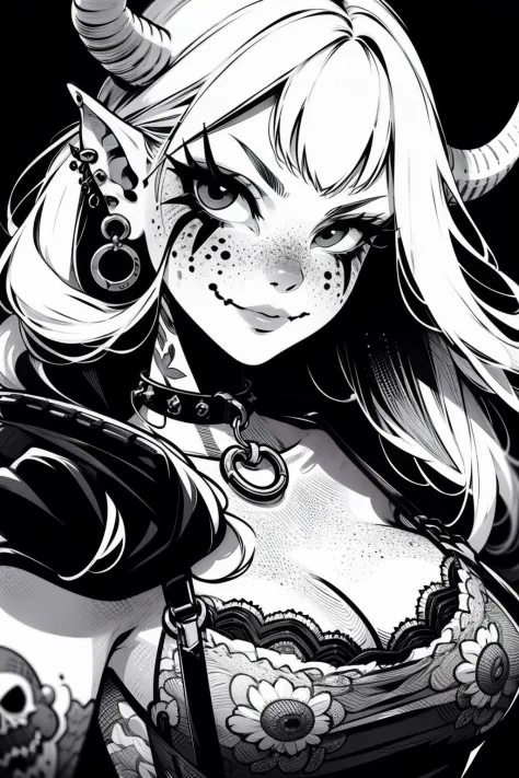 Thick Lined B&W Anime