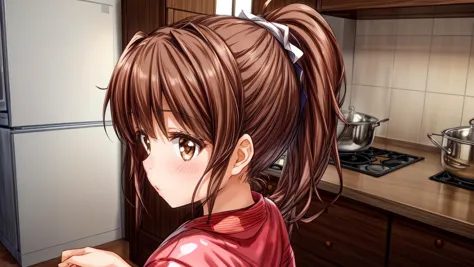 masterpiece, best best quality, 8k,
raw photo,
<lora:Yuna_Toomi.v2-000003:0.85> yuna toomi,
small brown eyes, ponytail, 
1girl, (solo)
(cook outfit:1.2)
looking to the side
"  "  
<lora:add_detail:2>