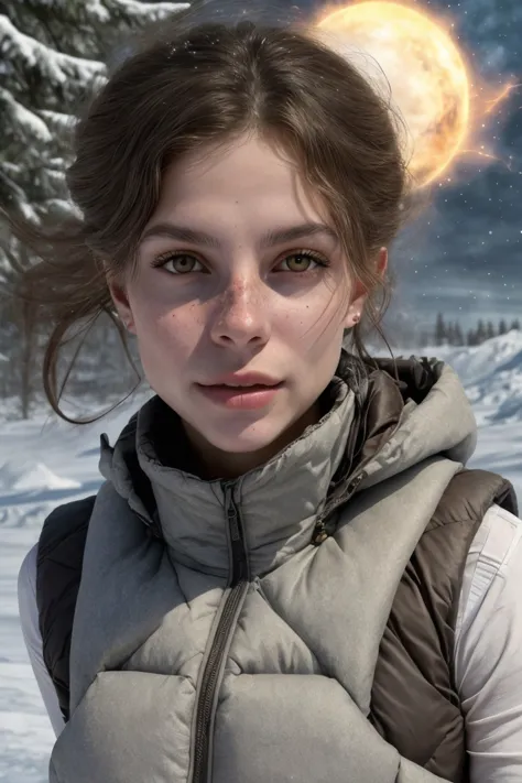 <lora:sd15_DoaEvren_locon_24_v1.0:.8> DoaEvren, (style-swirlmagic:0.8), portrait, solo, half shot, looking at viewer, detailed background, detailed face, (arctic winter theme:1.1), dirt-wizard, glowing eyes, focusing, dynamic pose, gray earth-themed vest, causing seismic waves, surrounded by swirling dust particles infused with tectonic energy,, geomancy, geomancy runes, white geomancy shockwave pulsating through the ground, erupting earth in background, backlighting, fantasy atmosphere,