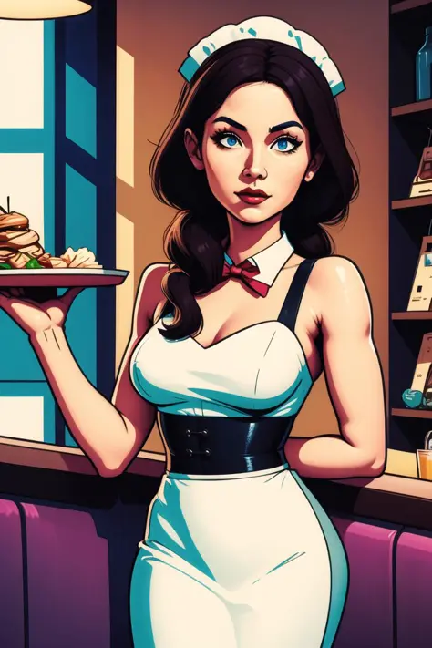 girl,prettify,restaurant,waitress 