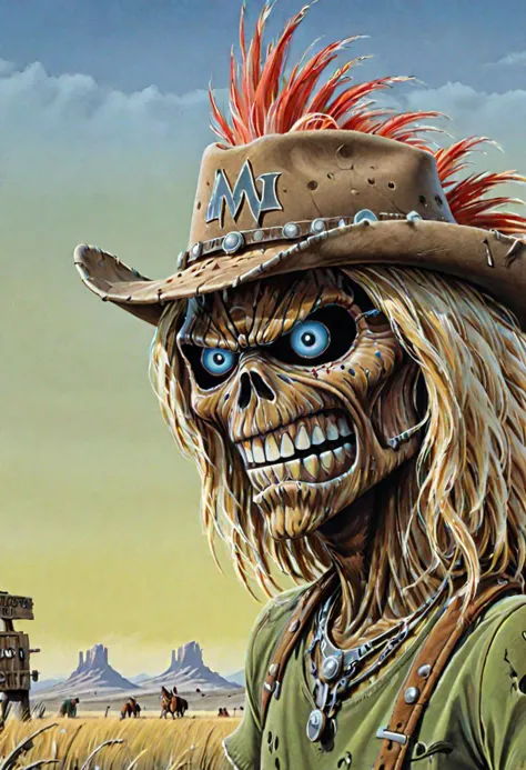 a close up of a person wearing a hat and a skeleton face