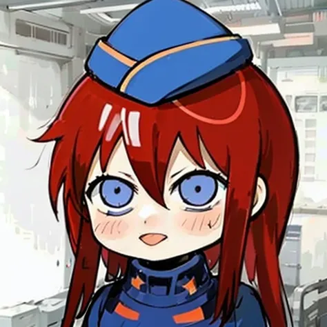 <lora:yuzhong_LoHa_LeaderThree_v1:0.8>,
huangyuzhongSB,
chibi, meme, parody,
ahegao, rolling eyes, looking up, tongue out, blush, 
red hair, blue eyes, open mouth, long hair, blue headwear, military hat, military uniform,