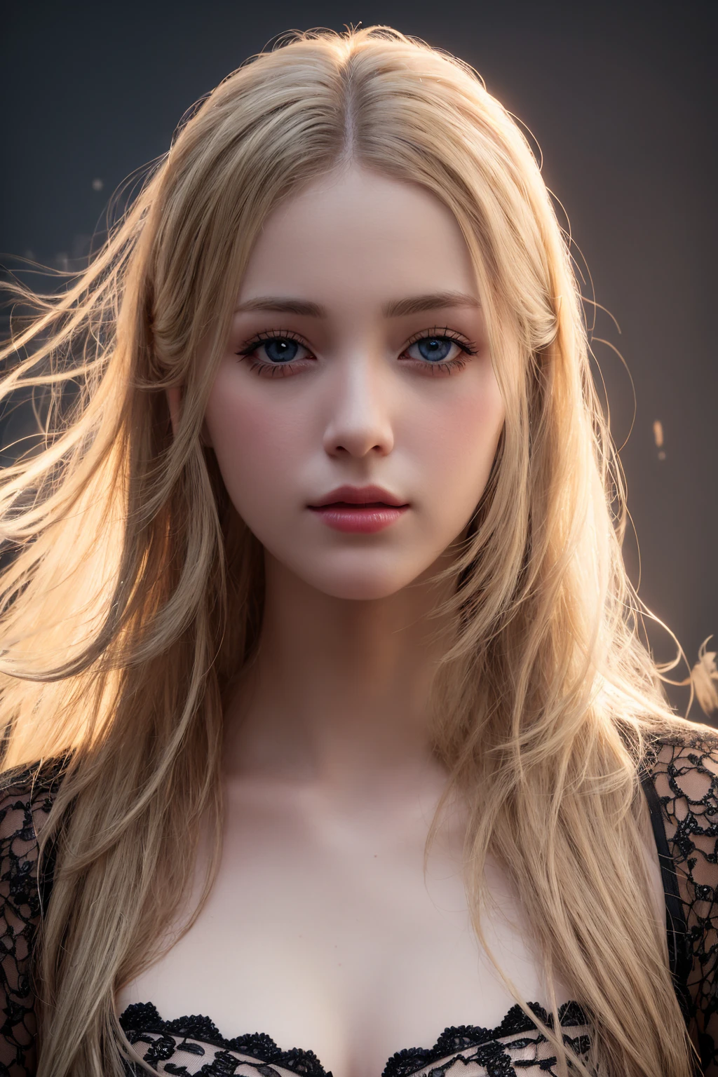 gute Qualität, beste Qualität, photo-Realistisch, Raw-Foto, Realistisch, ultra Realistisch 8k cg, ultra-detailliert, Hochauflösend, Meisterwerk, 1 Mädchen, lange Haare, blondes Haar, blaue Augen, detailliertes Gesicht und Augen, Nahaufnahme, komplizierte Details, Detaillierte Textur, fein detailliert,