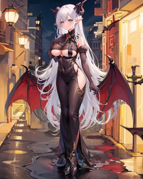 Albion (Azur Lane) Silvermoon Faerie Princess Succubus 阿尔比恩 万圣节皮肤 “银月下的夜之眷属”