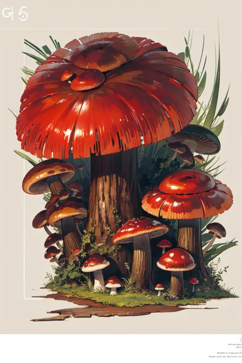 (extremely detailed CG unity 16k wallpaper,:1.3),
(nonrepresentational art,vivid color, wide angle, visual kei,very rough strip:1.3),
style of decadent illustrations,meiji art,
pixelated chaos,lith printing,
ultra high res,
 <lora:Mushroom:0.5> (brown mushroom,monster girl:1.3)