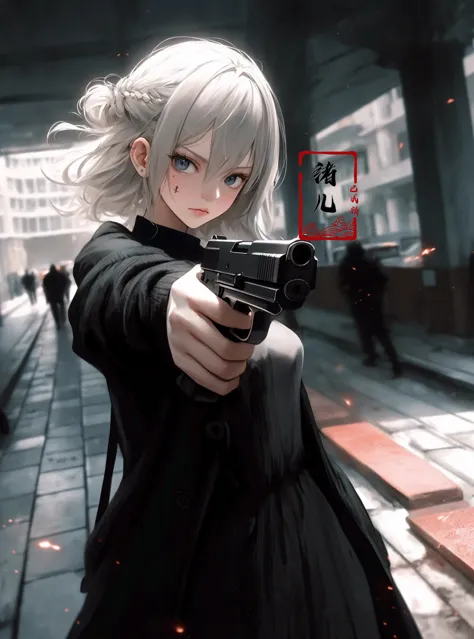 xuer pistol,
<lora:~Q?-bKg xuer pistol:0.8>
((masterpiece))), (((best quality))), ((super detailed)), (highly detailed computer illustration), ((extremely delicate and beautiful)),cinematic light,