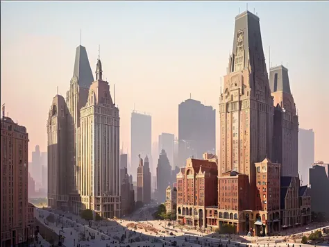 buildings in a city with a clock tower and a clock tower