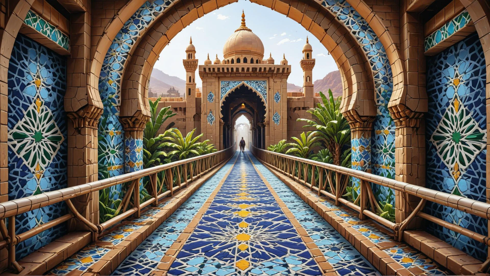 Monde de l’art conceptuel, pixabay, hdr, contraste élevé, extraterrestre marocain depuis l&#39;intérieur d&#39;une passerelle, Style trop complexe, gagnant du concours, fond blanc uni, pixel art zlj-xl