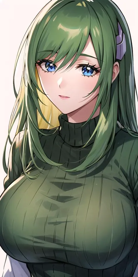 <lora:EmiliaJeniusV2:0.7> emiliajenius, huge_breasts, huge_breasts, standing, solo, sweater, starry_sky, green_hair,, masterpiece, best_quality, detailed_face, detailed_eyes, highres, beautiful, detailed,