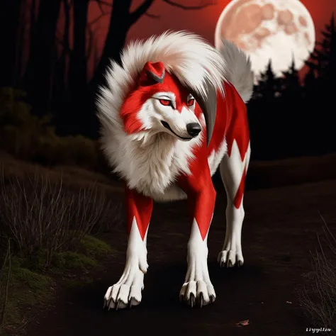 Midnight Lycanroc - Pokemon | Pocket monsters