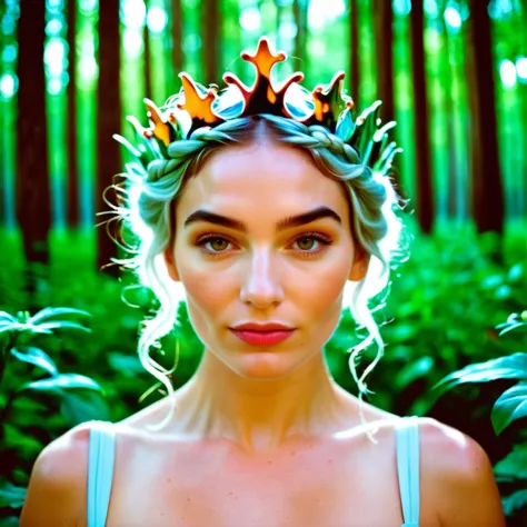 (stylized by rhads:0.9) and (alphonse mucha:0.7) , photograph, behance, hefty preppy (abbiesynthxl:1.3) , silver hair styled as ...