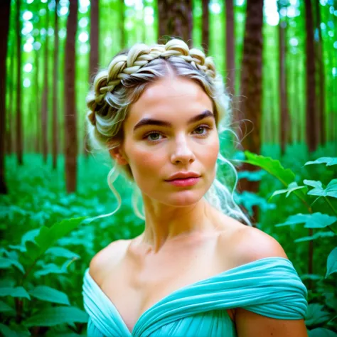 (stylized by rhads:0.9) and (alphonse mucha:0.7) , photograph, behance, hefty preppy (abbiesynthxl:1.3) , silver hair styled as ...