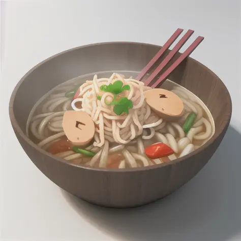 Game icons, {masterpiece}}, {A bowl of noodles}, solid color background, {3D rendering 2D, blender cycles, Volumetric light}, icon_pxv game hangV0.0.1