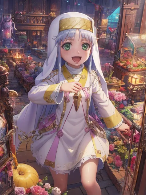 (((pixel-perfect, detail-perfect)))  best quality, masterpiece,  1girl   <lora:index-toaru-01:0.8>  index liborium prohibitorum    <lora:detail_slider_v4:5>  white nun, habit,  :d  (flat chest:1.1),  different poses,