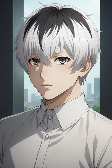 score_9, score_8_up, score_7_up, source_anime, rating_safe, intricate details, semi-realistic, , , , 1boy, solo, male focus, <lora:ken_kaneki_pony:0.78>, ken_kaneki, white hair, grey eyes, , hair between eyes, tokyo ghoul:re, sasaki haise, two-tone hair, grey hair, multicolored hair, , , , <lora:sdxl_lightning_8step_lora:1>