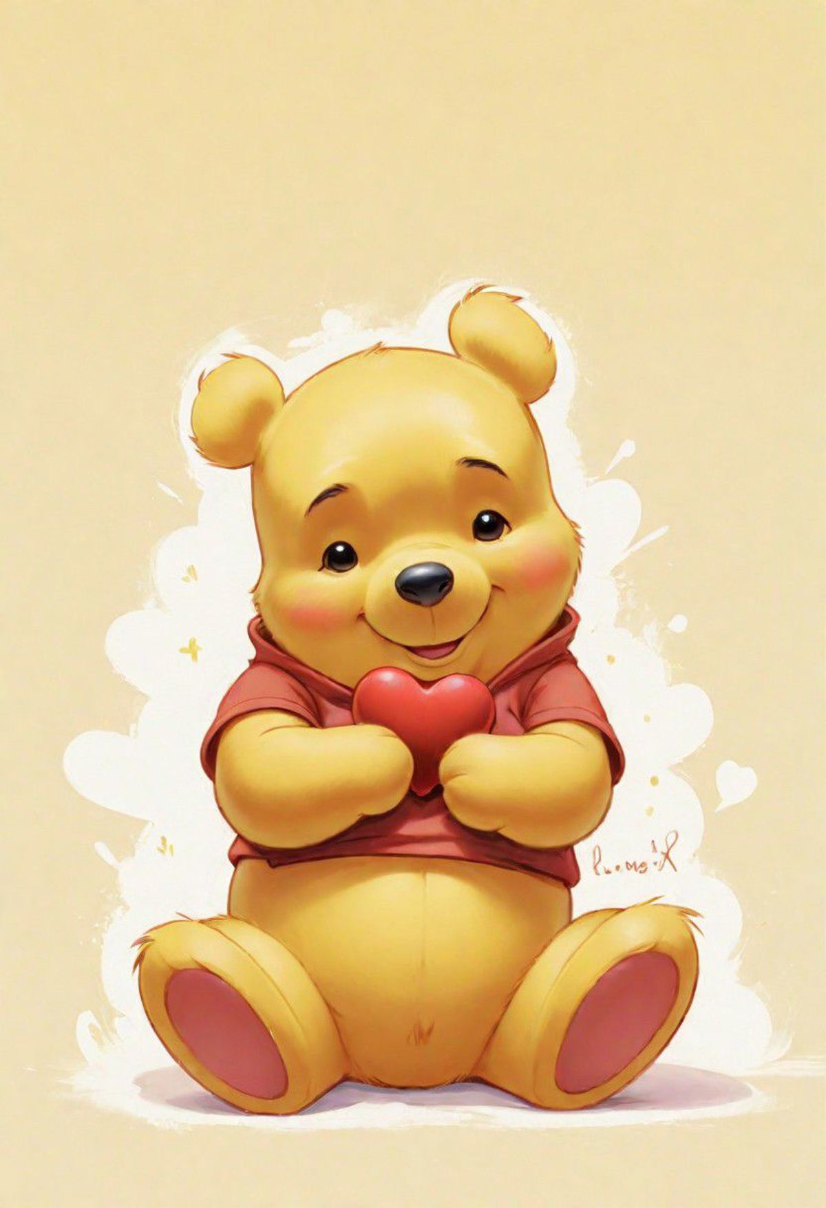 Winnie the pooh wallpapers - SeaArt AI