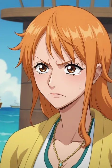 score_9, score_8_up, score_7_up, source_anime, rating_safe, , anime screencap, , official style, , depth of field, 1girl, nami \...