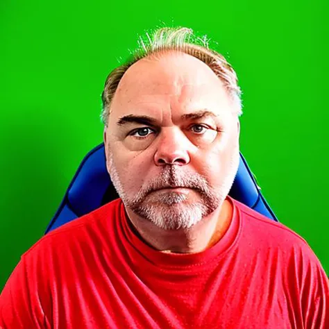 (((masterpiece))), Craig Severance looking into the camera, ((Full shot)), CraigSeverance with a solid green wall behind him, background:greenscreen, Panasonic Lumix s pro 50mm. 8K, octane rendering, raytracing, intricate shadows, (((professional photograp...