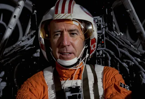 cockpit view,joe biden in rebel pilot suit, ,solo,intricate details,detailed face,space
BREAK
masterpiece, best quality, absurdr...
