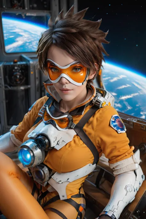 cinematic photo of <lora:Tracer1024:0.8>Tracer1024 with an orange glassmask posing on a space station, (8k uhd, masterpiece, best quality, high quality, absurdres, ultra-detailed), 1girl, ((detailed hands)), easynegative, FastNegativeV2, ca21mv6-235, realistic eyes, ObsidianGold, perfecteyes, beautiful eyes, full body view