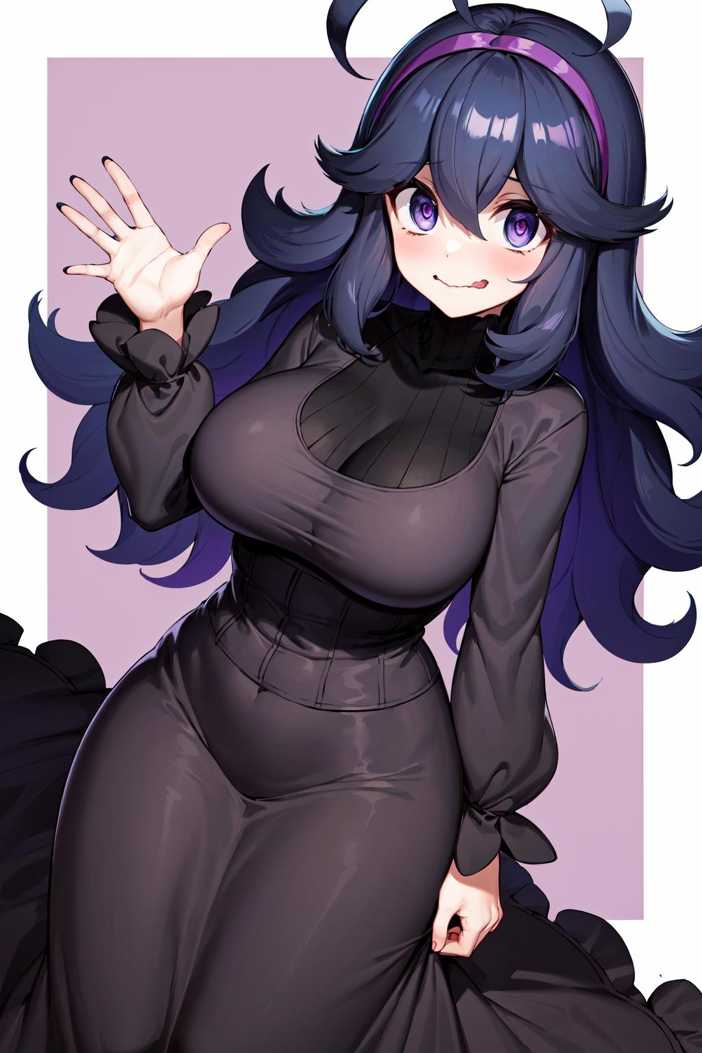 Infinitely thicc, rounded plump, ridiculously Busty Girl, with Long lush  Black h - SeaArt AI