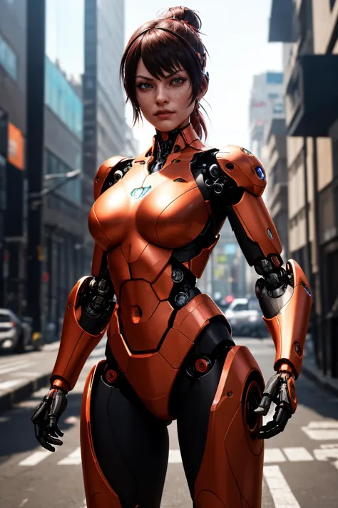 a female cyborg warrior with advanced robotic enhancements, ready for combat
masterpiece, best quality, intricate detail, high b...
