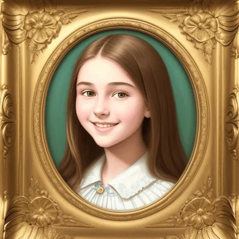 prompt: 
{
        "0": " masterpiece, portrait of a (15-year-old girl:1.3) with brown hair and a bright smile, no horns, smooth...