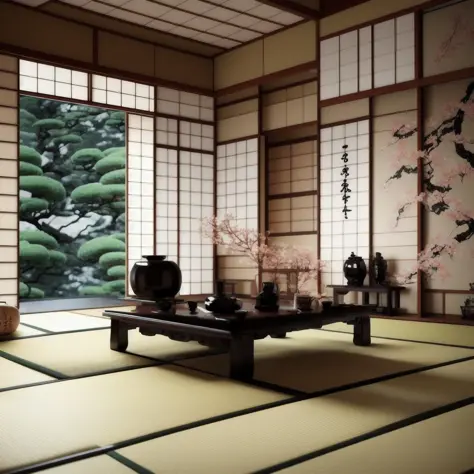 Japanese style living room