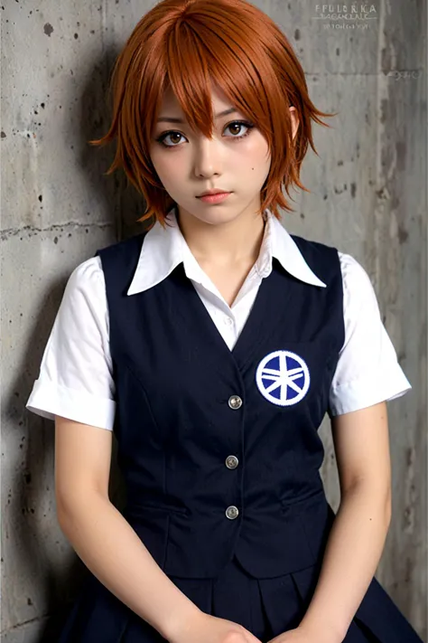 1girl fujimaru ritsuka \(female\) realistic style, cosplay