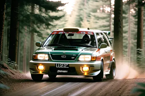 diamond  rally forestersf5, high quality photograph, bokeh, analog, depth of field, portra 800 film,  (((nfs))), (((need for spe...