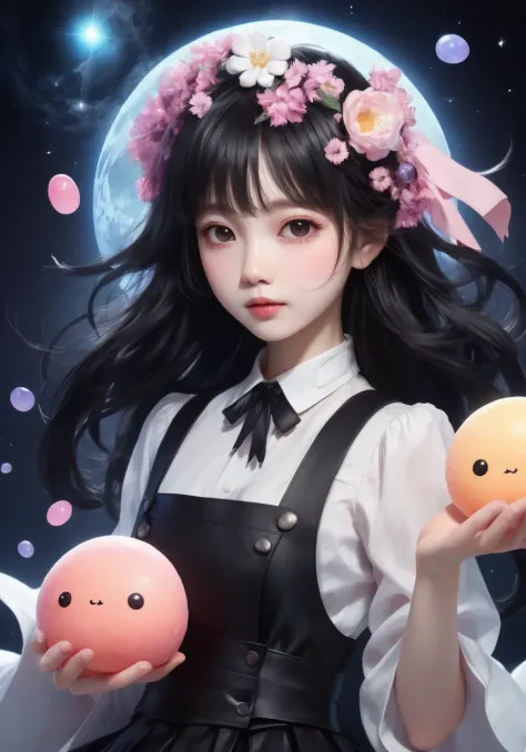 highres,beste Qualität,
beschwöre tiefe dunkle Fantasie Kawaii Mochi Mochi Kani Kani Panik