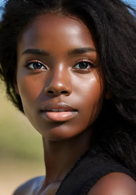 highres,best quality,natural,black beauty