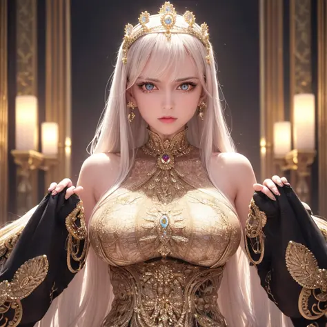 ultra realistic 8k cg, epic, (royal palace), royal, ((rich, prestige)), perfect artwork, masterpiece, picture-perfect face, perf...