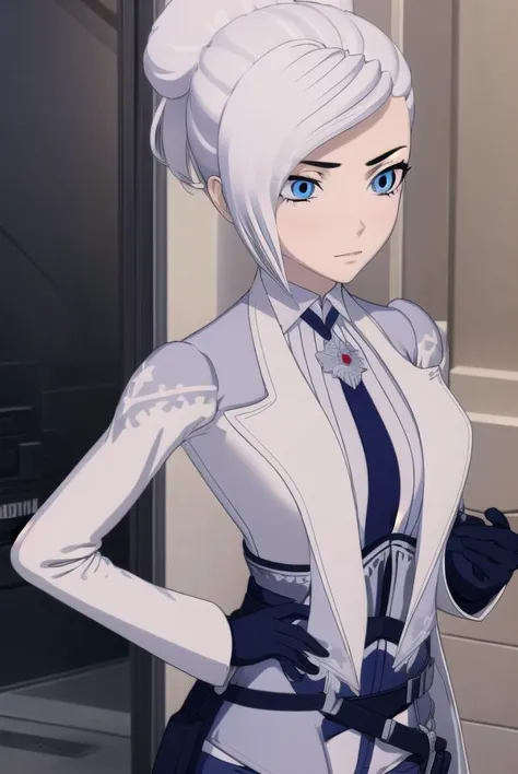 winterschnee, <lyco:winterschnee-lyco-nochekaiser:1>,
winter schnee, blue eyes, white hair, hair bun, single hair bun,
BREAK gloves, boots, necktie, black gloves, belt, pants, black footwear, uniform, high heels, coat, blue pants, knee boots, black necktie, high heel boots, white coat,
BREAK indoors, castle,
BREAK looking at viewer, (cowboy shot:1.5),
BREAK <lyco:GoodHands-beta2:1>, (masterpiece:1.2), best quality, high resolution, unity 8k wallpaper, (illustration:0.8), (beautiful detailed eyes:1.6), extremely detailed face, perfect lighting, extremely detailed CG, (perfect hands, perfect anatomy),