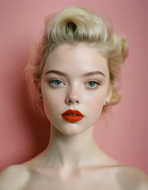 an actual front portrait photograph of Anya Taylor-Joy The image is a highly detailed 32k UHD portrait that exudes a neo-pop sen...