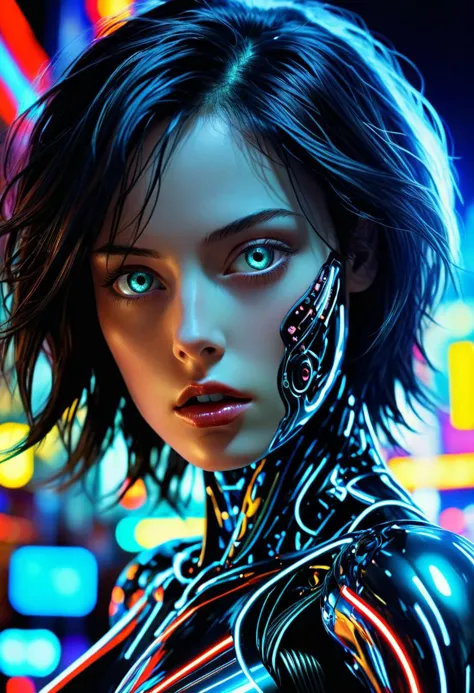 dreamscape cybernetic robot cybernetic robot breathtaking In this breathtaking world of Battle Angle at night, Alita comes to li...