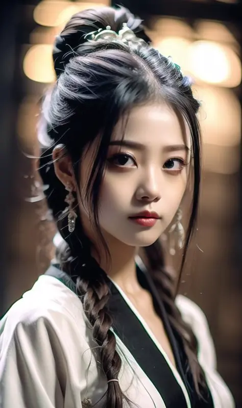 best quality, masterpiece, highres, wuxia 1girl, china dress, super Beautiful face, super beautiful eye, super beautiful hair