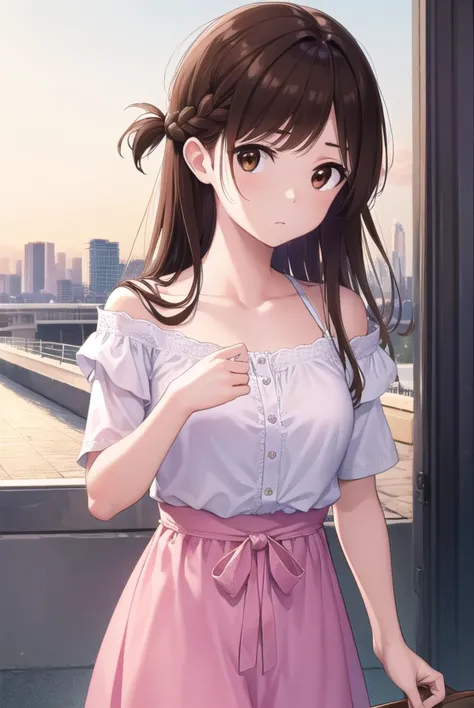 mizuharachizuru, <lyco:mizuharachizuru-lyco-nochekaiser:1>, 
mizuhara chizuru, long hair, brown hair, (brown eyes:1.7), (one sid...