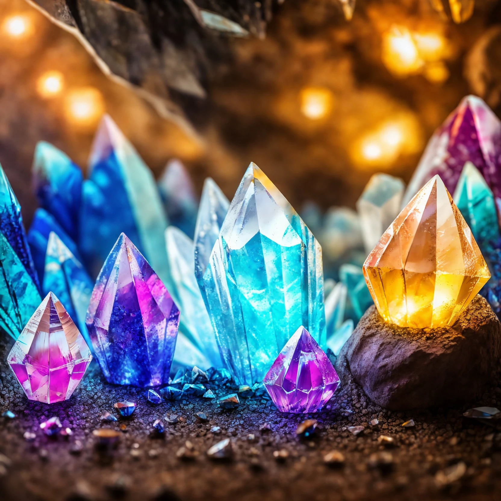 Beau ((Grotte de cristal)), aux champignons brillants, Poussière , et des lucioles PAUSE
(chef-d&#39;œuvre, meilleure qualité, ultra réaliste, 4K, 2k, (complexe, détail élevé:1.2), photographie argentique, mise au point douce,
Photo brute, photoréaliste, style analogique, diffusion souterraine, photoréalisme, résolution absurde), ((fermer))