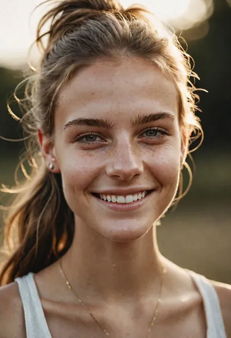 [f1.4,40mm, photorealistic, raw, 8k, delicate skin, intricate details, dramatic light, RAW photography, film grain,(indistinguishable from reality:1.4), photo taken with a Hasselblad H6D-400c MS],
(1girl:1.2), picture of beautiful smiling 18yo girl, wearing a white tank top laying in bed, beautiful room, 18yo girl, (red hair), long hair, 1 three-strand braid, smile, stunning eyes, detailed skin, (fit:1.1), lipgloss, (HDR:0.3), bokeh, detailed skin,