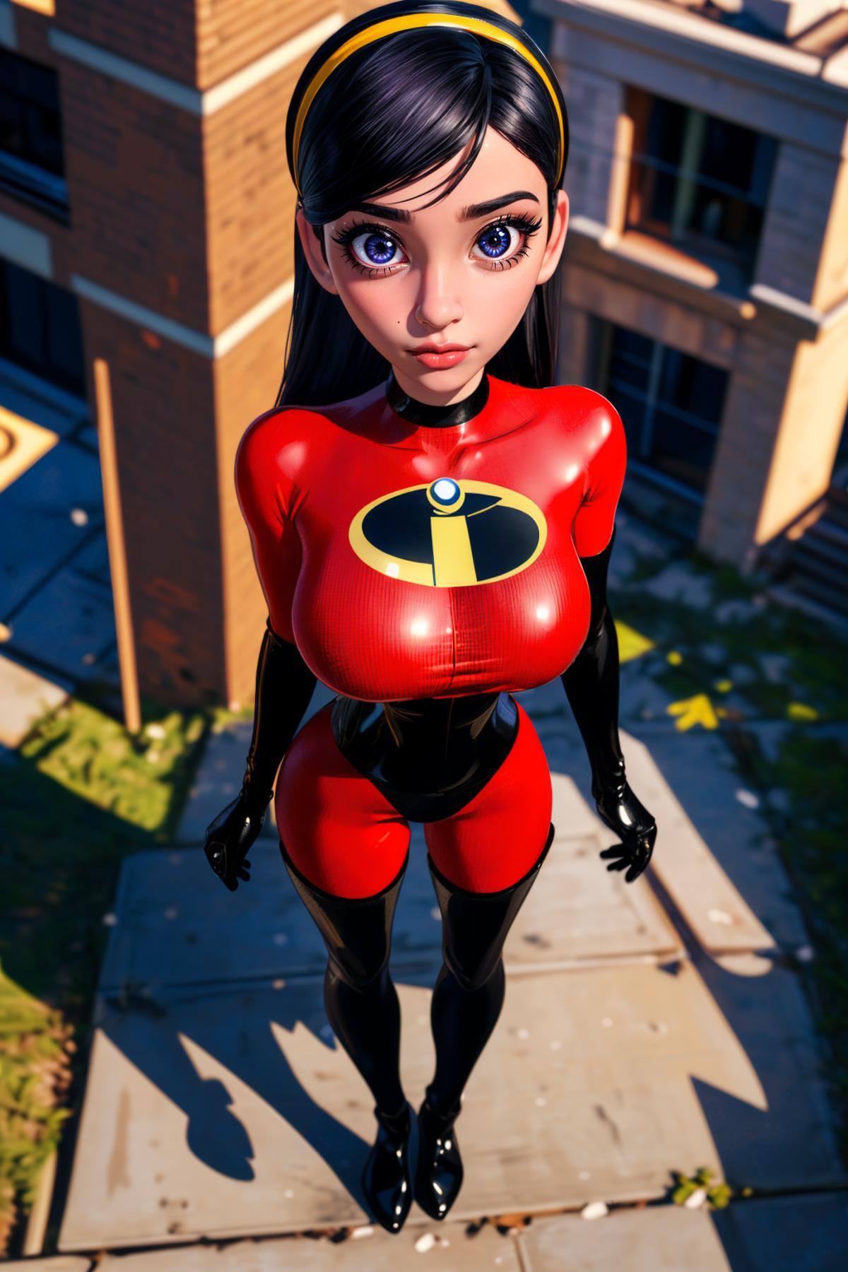 Capture Helen Parr, also known as Elastigirl from 