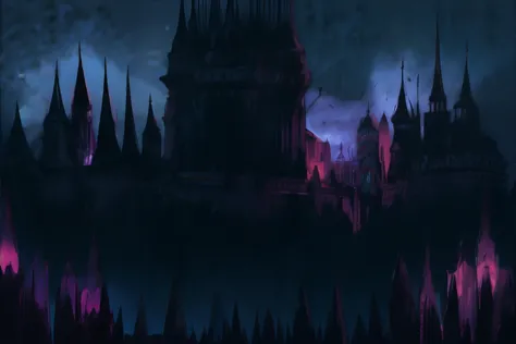 <lora:realmsofdarkness:1.00>, darkness, haunted castle at night || masterpiece, 8k, high resolution, shallow depth of field, sha...