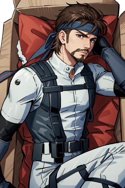 best quality, intricate details,
1boy, <lora:solidsnake-nvwls-v1-final:0.8> solid snake, facial hair, headband, 
BREAK   <lora:C...