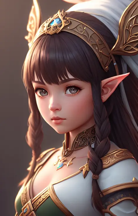 (extremely detailed CG unity 8k wallpaper), (masterpiece), (best quality), (realistic), fantasy, elf, princess, child, concept a...