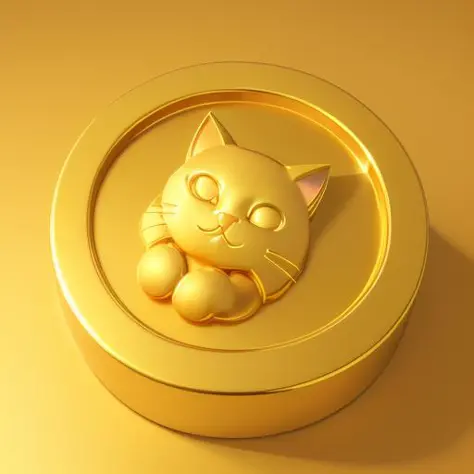 A gold coin,(an cat on coin:1.25),(Pure Gold:1.1),(cartoon,3d:1.3),(masterpiece, top quality,best quality, official art, beautiful and aesthetic:1.2),Game ICON,HD Transparent background,Volume light,No human,fantasy,best quality,,game coin, <lora:coin:0.5>