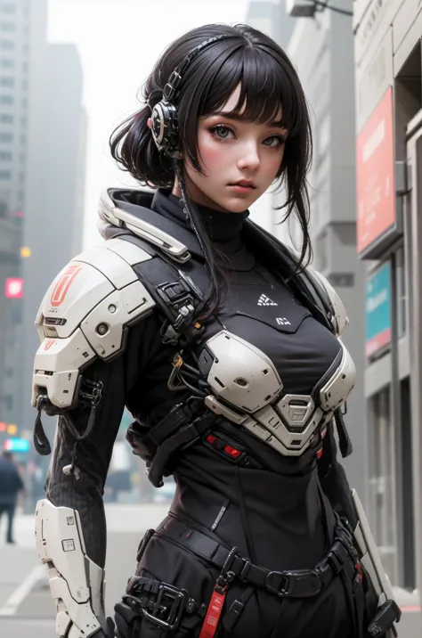 masterpiece. High quality,highest detailed,Armor,1girl,bust,<lora:Cyberpunk Meca:0.8>,Cyberpunk Meca,
