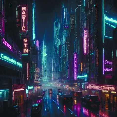 una magnífica ciudad cyberpunk futurista de neón oscuro con calles bulliciosas por la noche fotografía ciberart de liam wong renderizada en octano,3D,blender 3D iphone masterpiece,Campo de profundidad,Motor 5,cinematográfico,hiperrealismo,Alto detalle,cine de octano 4d,una ciudad ciberpunk futurista de 24 cines,ciencia ficción DonMn1ghtm4reXL teslapunkai 