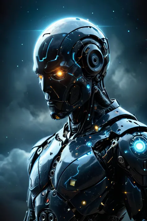 photorealistic, detailed digital illustration of a <lora:CyberPunkAIp:0.7> cyberpunkai cyborg, <lora:Faceless_Cyborgs:0.7> nofac...